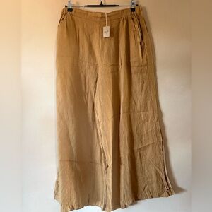 NWT CP Shades Linen Wendy Wide Leg Cropped Pants